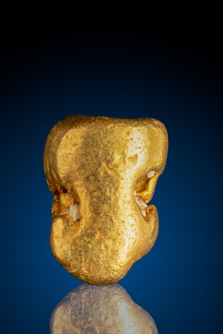 Classic Natural River Worn Gold Nugget - American River, CA - 5.80 grams (image for) Classic Natural River Worn Gold Nugget - American River, CA - 5.80 grams